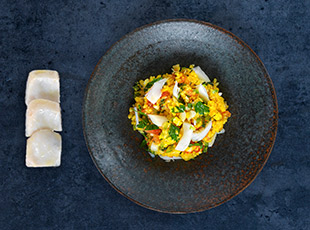 Risotto with Norwegian clipfish