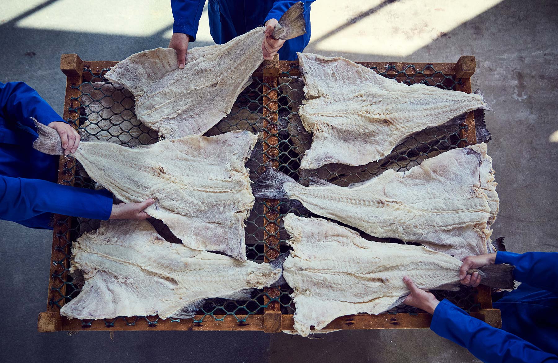 Flakes of clipfish